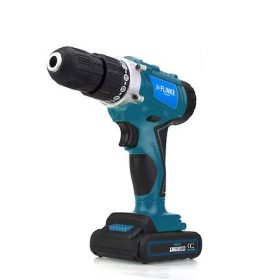   Súprava vŕtačky a skrutkovača Flinke s 28 kusmi príslušenstva + 2 48V Li-ion batérie modrá