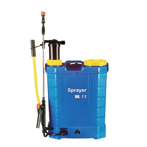 Batériový postrekovač na chrbát, 16 l, 5 trysiek, 12V batéria, manuálny režim