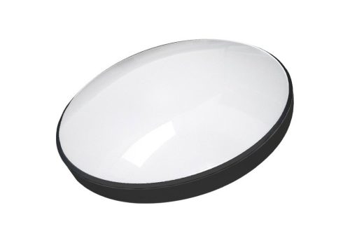 Stropné svetlo kruhové 12W IP44 4000K s čiernym rámom