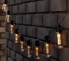 TR-591 Retro Edisonova hruška v tvare žiarovky Solárne vonkajšie záhradné LED reťazové svetlo Mel