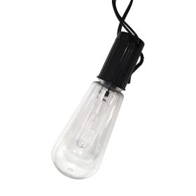   TR-591 Retro Edisonova hruška v tvare žiarovky Solárne vonkajšie záhradné LED reťazové svetlo Mel