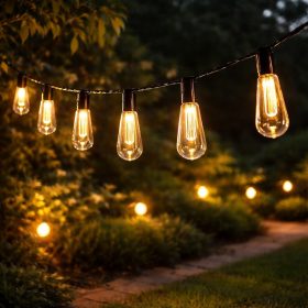   Retró Edison körte izzó forma LED Szolár Napelemes Dekor Lampion 10db 4,7m DS010