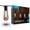 Retro Edisonova hruška v tvare žiarovky LED Solárna solárna záhradná dekoratívna lampa 10ks 4,7m DS010