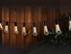 Retro Edisonova hruška v tvare žiarovky LED Solárna solárna záhradná dekoratívna lampa 10ks 4,7m DS010