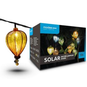   Modee LED solárne solárne dekoratívne lampy 10ks 4,9m DS009