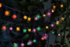 Napelemes kerti lampion LED függeszthető dekor szolár lámpa, 50 led, IP44, 7,9m