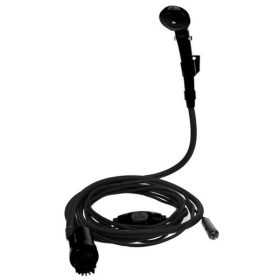   Prenosná kempingová sprcha s ponorným čerpadlom, pripojenie do cigaretového zapaľovača