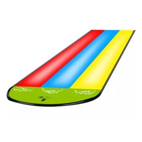   Vodný prúd, 4,75 m, trojdráhový tobogán 3d farebný nafukovací tobogán