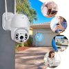 Vonkajšia WiFi kamera 1080P, vodotesná, otočná a s pohybovým senzorom