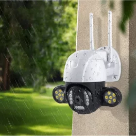   Beltéri és kültéri WiFi biztonsági kamera. távolról vezérelhető, vízálló kivitel