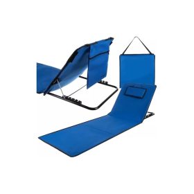   Skladacie prenosné ležadlo s opierkou a vankúšom, 50x150 cm