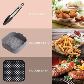   Olaj nélküli forró levegős sütőhöz kiegészítő 7 részes