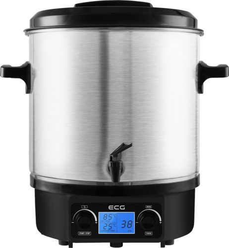 Digitálny varný a ohrievací hrniec, 27 l, 1800 W, nerezová oceľ, vypúšťací kohútik
