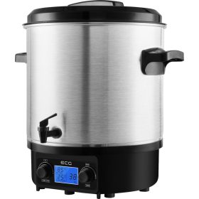   Digitálny varný a ohrievací hrniec, 27 l, 1800 W, nerezová oceľ, vypúšťací kohútik