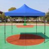 Skladací záhradný altánok, pivný stan s plachtou, 3x3 m modrý