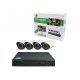 Full AHD CCTV 4 kamery kompletný bezpečnostný dohľadový systém Full HD