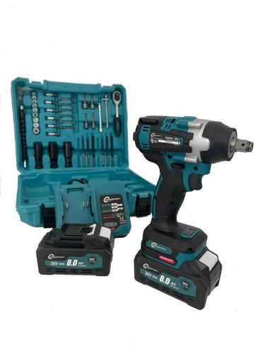 Dauerkraft professional 2 akumulátorový rázový uťahovák 40 ks príslušenstvo 36V 850Nm