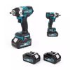 Dauerkraft professional 2 akumulátorový rázový uťahovák 40 ks príslušenstvo 36V 850Nm