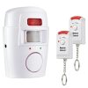 Bezdrôtový alarm so snímačom pohybu s 2 diaľkovými ovládačmi