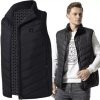 Vyhrievacia vesta, unisex, veľkosť XL, dobíjanie cez USB, 3 úrovne vyhrievania, 9 zón