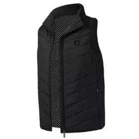   Vyhrievacia vesta, unisex, veľkosť XL, dobíjanie cez USB, 3 úrovne vyhrievania, 9 zón