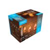 Modee Vianočné LED žiarovky plastové C1012 (10LED/1,35m/15cm) teplé