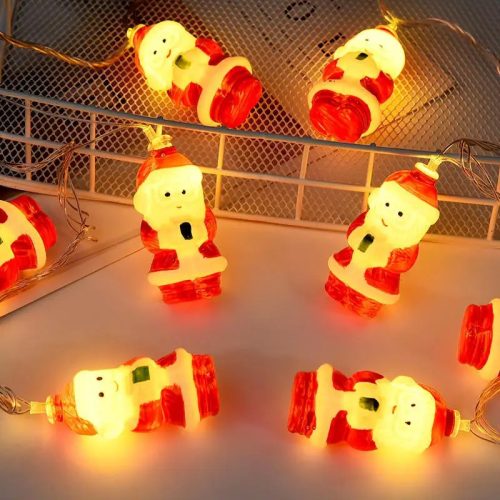 Modee Vianočné LED žiarovky plastové C1013 (10LED/1,35m/15cm) teplé