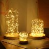 Dekoratívne teplé biele 50 LED 5 metrov medené reťazové svetlá s batériami