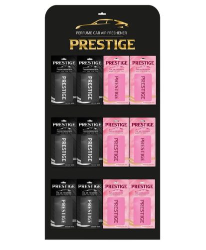 Prestige prémiová vôňa do auta - 1 kus, zmiešané vône na displeji

