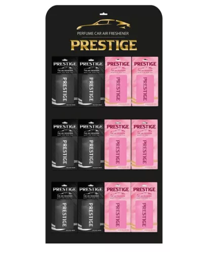Prestige prémium autóillatosító - 1 db, vegyes illatok a displayen

