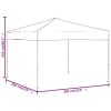 Skladací záhradný altánok, pivný stan 3x3m - červený