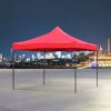 Skladací záhradný altánok, pivný stan 3x3m - červený
