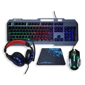  Gamer Set Klávesnica Myš Podložka pod myš Headset RGB light