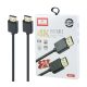 EARLDOM ET-W24 HDMI kábel pozlátený 2 metre - čierny