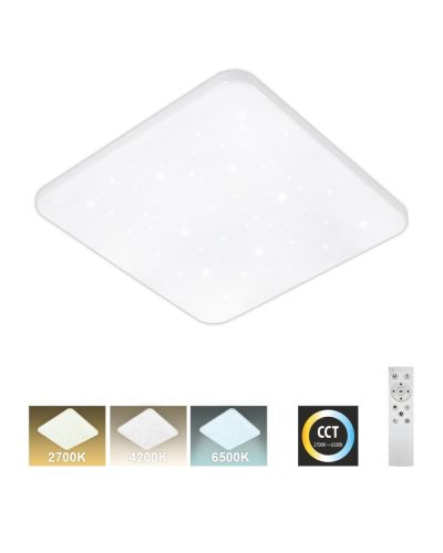Nastaviteľné CCT 36W Moderné stropné svietidlo 43x43 cm FLORA TR-604S LED