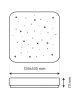LED stropné svietidlo TR-605S - FLORA 60W 5700lm 53x53cm CCT + diaľkové ovládanie