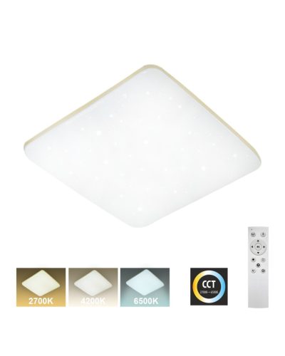LED stropné svietidlo TR-614S - MANA 36W 3420lm 43x43cm CCT + diaľkové ovládanie