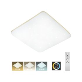   MANA 60W LED stropné svietidlo - 5700lm, 53x53cm, nastaviteľný CCT (2700K-6500K)
