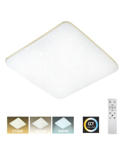 MANA 60W LED stropné svietidlo - 5700lm, 53x53cm, nastaviteľný CCT (2700K-6500K)