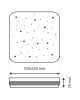 MANA 60W LED stropné svietidlo - 5700lm, 53x53cm, nastaviteľný CCT (2700K-6500K)