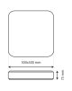 UNA 60W LED stropné svietidlo - 5700lm, 50x50cm, nastaviteľný CCT (2700K-6500K)
