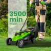 Elektrická kosačka M3500W - 30L zberný kôš na trávu, 3 výšky kosenia, Turbo Eco