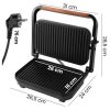 Elektrický sendvičový a kontaktný gril - 1500 W, nepriľnavý povrch