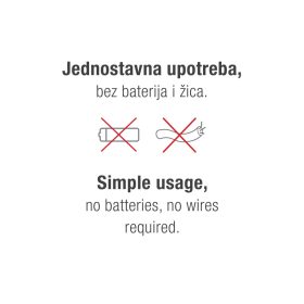   Kinetický zvonček s nočným svetlom, 36 melódií, 80 dB, dosah 150 m