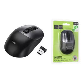   Bezdrôtová myš Hoco GM28 - ergonomický dizajn, čierno-grafitová