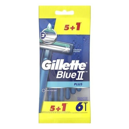 Jednorazové holiace strojčeky Gillette Blue 2 Plus - 6 kusov / balenie