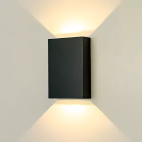   Vonkajšie nástenné svietidlo Modee LED 4W, 450 lumenov, IP65, čierne prirodzené biele svetlo
