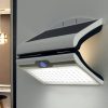Solárna LED lampa moderného vzhľadu 4,5 W 420 lm, IP44, snímač pohybu 4000K