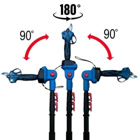   Akumulátorová teleskopická píla na konáre a záhradné nožnice s teleskopickou rukoväťou - súprava 2x48V