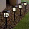 Solárna LED lampa na trávnik - IP65 vodotesné záhradné svetlo teplé, automatické